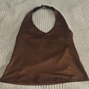 Brown Halter Shirt